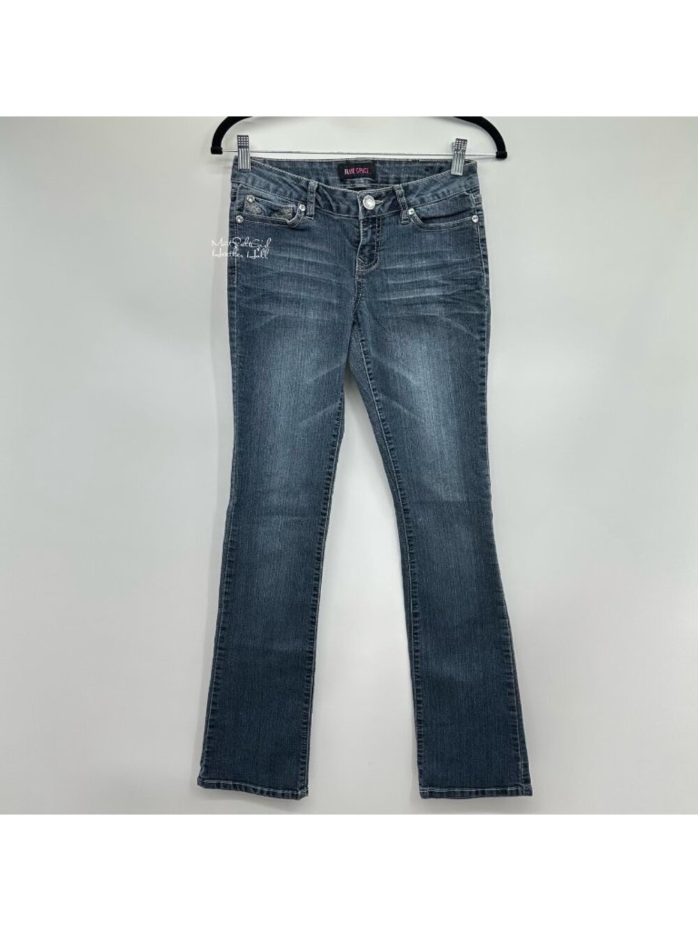 Blue Spice Rhinestone Embellished Bootcut Jeans Size 1 / 27